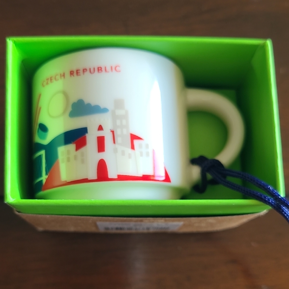 Starbucks CZECH REPUBLIC Mini Mug Ornament New